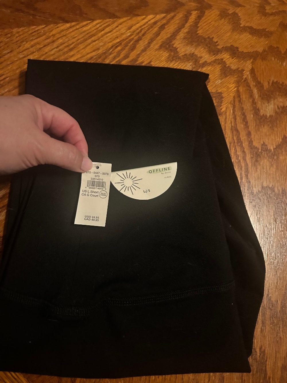 Offline by Aerie Black Women’s Leggings NWT L short